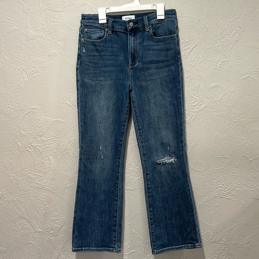Pistola High Rise Ankle Boot Jeans Size 27